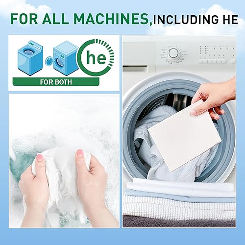 Miniatura 5 de Zinshine - Hojas de detergente para ropa sucia ecológica, hipoalergénicas a base de plantas, para viajes, apartamentos, dormitorios, hasta 80 cargas