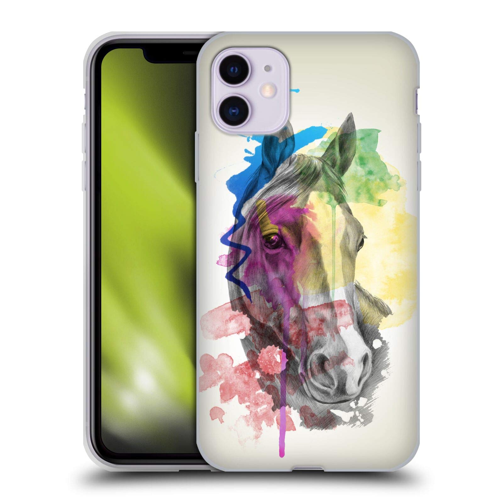 Head Case Designs Officially Licensed Mark Ashkenazi Horse Animals Soft Gel Case Compatible With Apple iPhone 11