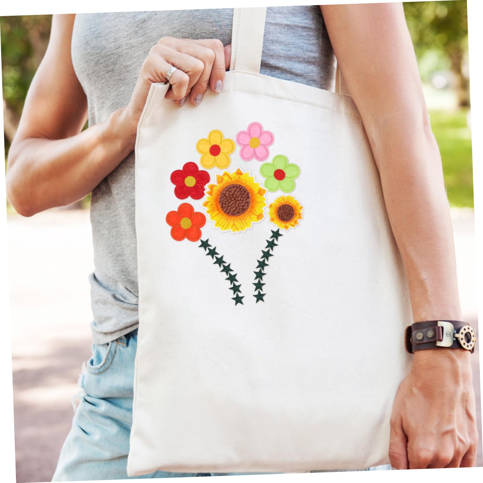 NUOBESTY 355stücke Teiliges Farbenfroher Blumen-patches Aufbügeln Dekorative Applikationen Für Kleidung Taschen Und Hüte Reparieren Von Löchern Für -projekte