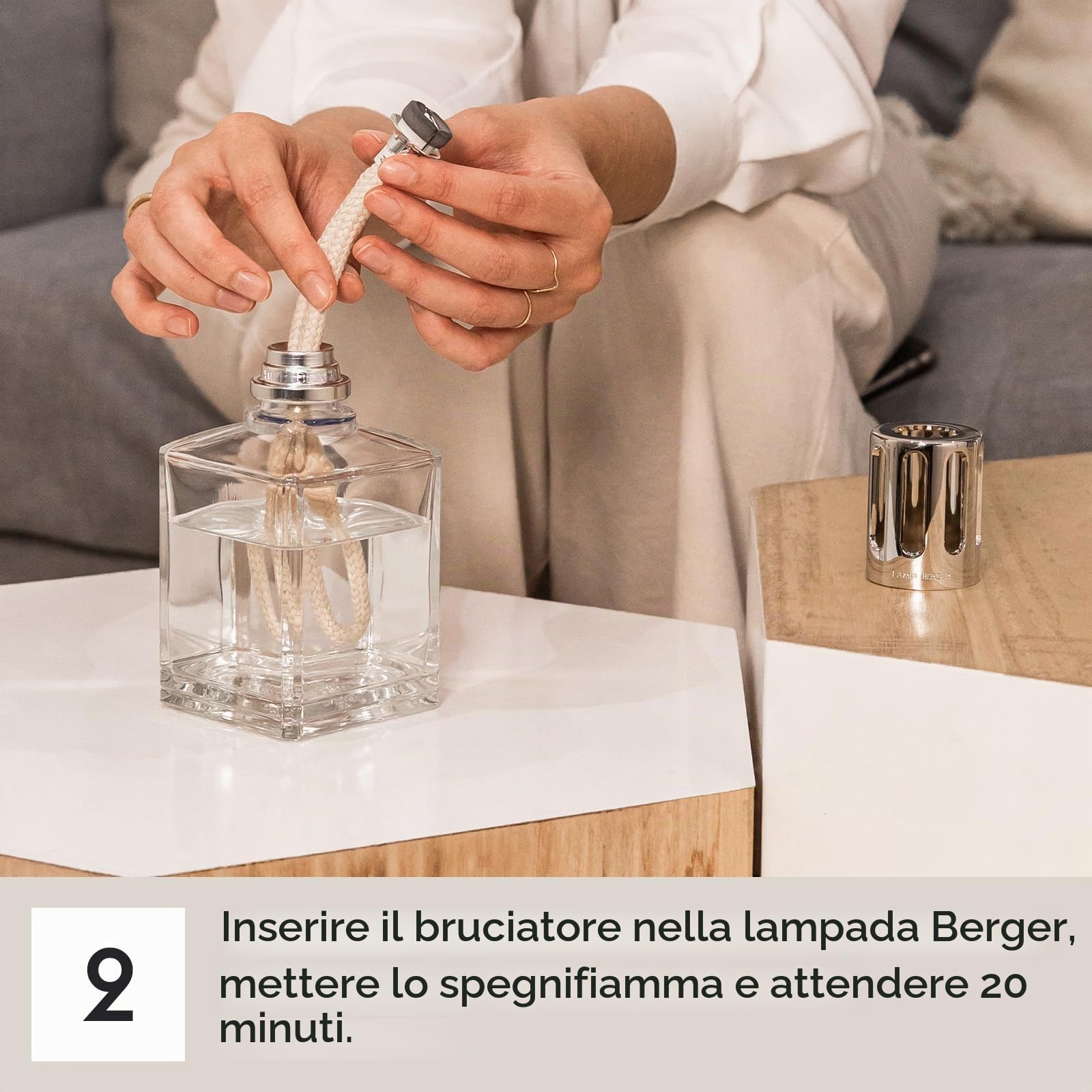 Lampe Berger Zest of Verbena Home Fragrance, Plastica, Grigio, 25 x 14.5 x 21