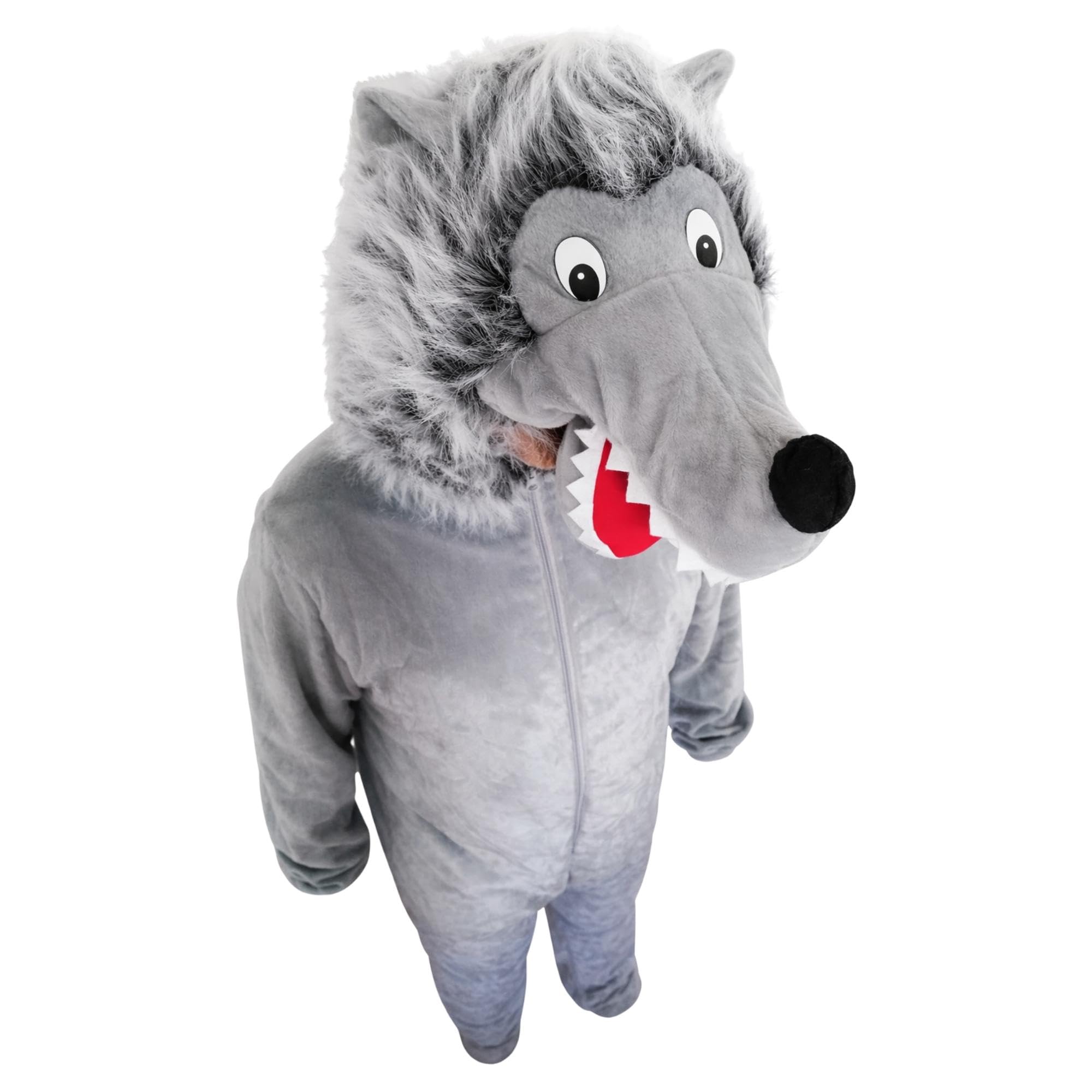 Seruna Wolf-Kostüm, F49 M-L, für Erwachsen-e Männer Frau-en, Wolfs-Rudel Wölfe Tier-Kostüme Fasching Karneval Fasnacht Faschingskostüm-e Karnevalskostüm-e