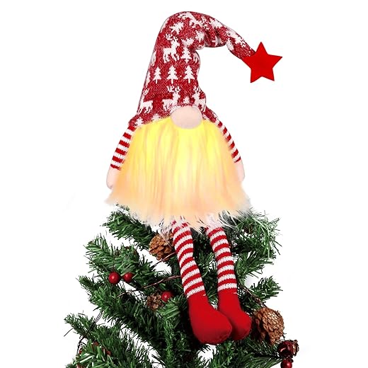 Christmas Tree Topper with Lights