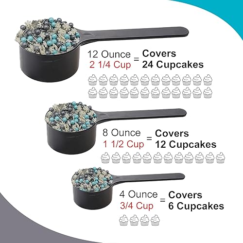 Miniatura 3 de Wintertime Magic  Bolsa resellable de 4 onzas  Gránulos temáticos de Navidad  Con copos de nieve blancos, caramelos plateados, perlas plateadas y