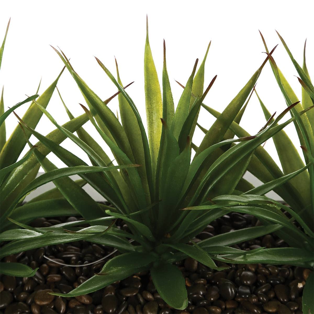 ATMOSPHERA CREATEUR D'INTERIEUR - Centro tavola Keiko 3 aloe vera artificiale bianca H17cm