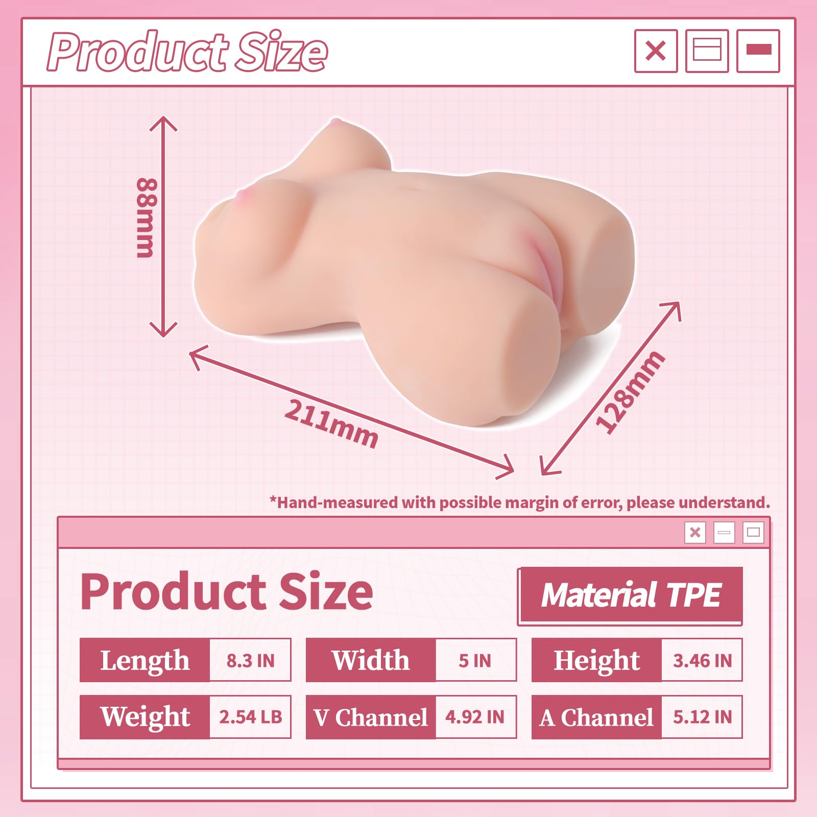 Amazon.com: Male Masturbator with 2 Holes Realistic Small Size Male Torso Sex  Toy Pocket Pussy Vagina and Tight Anus Lifelike Soft and Man Masturbation  Stroker : Health & Household