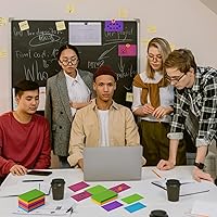 Vista 2 de 300 tarjetas de índice de 3 × 5 tarjetas de notas de colores para estudiar tarjetas flash en blanco, tarjeta de papel grueso colorido para tomar