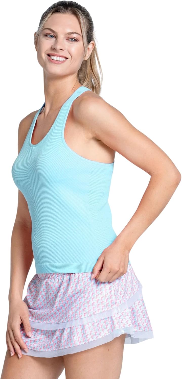 Lucky In Love Seamless Scoop Neck Tank with Built in Bra