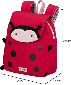 Samsonite Happy Sammies Eco - Children's Backpack S, 28.5 cm, 7 l, red (Ladybug Lally)