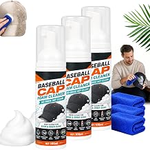 No-Rinse Baseball Cap Foam Cleaner, Cap Foam Cleaner Spray,3