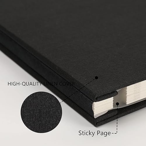 Miniatura 3 de Álbum de fotos autoadhesivas para fotos de 4 x 6, 5 x 7, 8 x 10 pulgadas, álbumes de fotos magnéticos con páginas adhesivas, libros con un bolígrafo