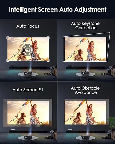 Miniatura 9 de Proyector de Luz Diurna 4K Ultra HD 2300 High ANSI Smart Home Theater con WiFi 6, Bluetooth, NFC, Aplicaciones de Streaming, Proyector Diurno Gris