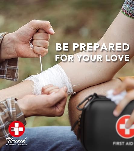 Vista 6 de Mini kit de primeros auxilios, 100 piezas resistente al agua, carcasa rígida pequeña, perfecto para viajes, exteriores, hogar, oficina, campamento