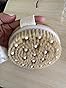 OHOO Bamboo Dry Body Brush Shower Brushing Removes Dry Skin with Massage Nodes Exfoliating Bath Brushes Body Scrubber