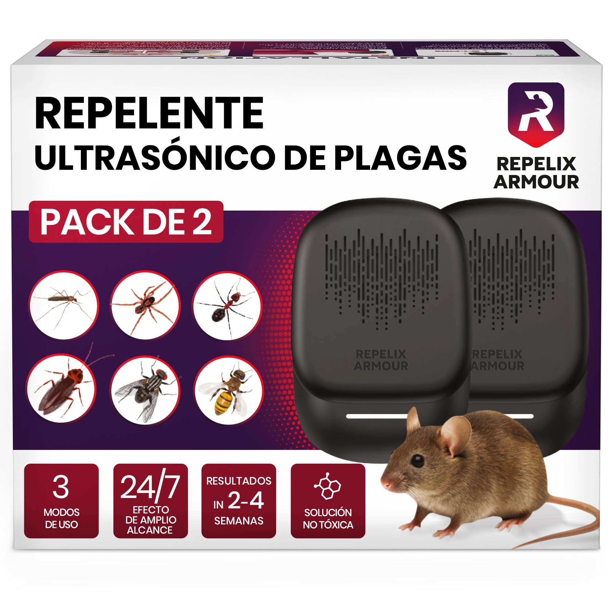 Repelente ultrasónico de insectos para un salón libre de mosquitos y hormigas