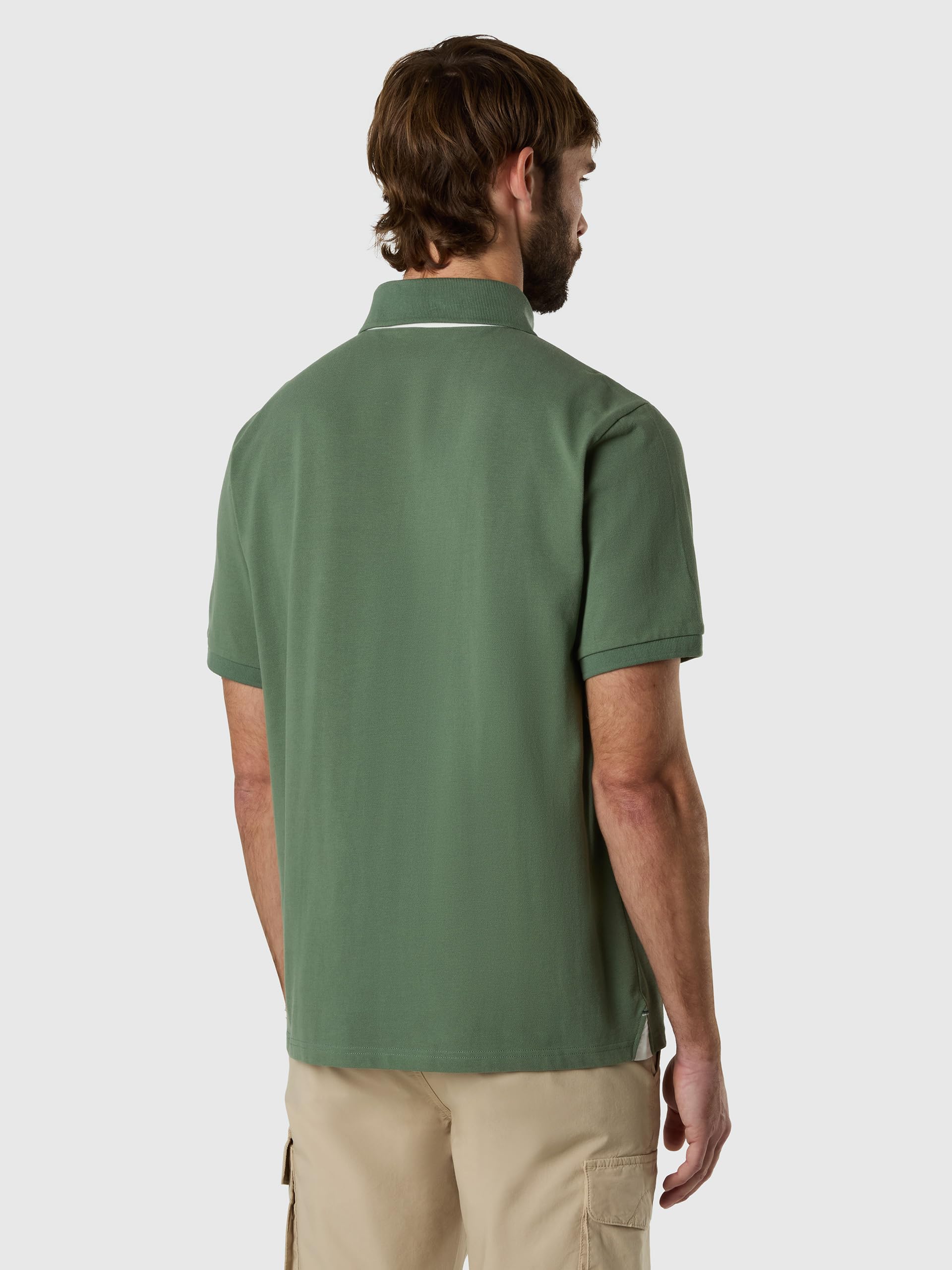 NORTH SAILS Polo Uomo in piqué di Cotone Bio