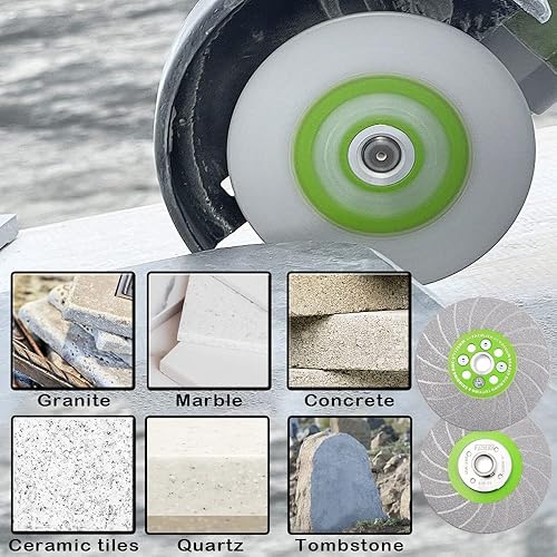 Miniatura 9 de Disco de pulido de corte de cerámica 4-12 "muela abrasiva de diamante para biselar, pequeños cortes, rectificado, redondeo de bordes de