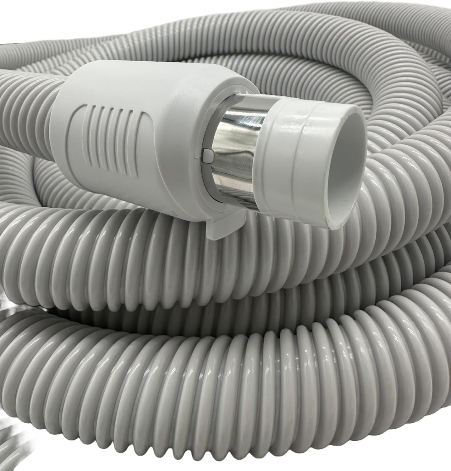 Universal Central Vacuum 35 ft Low Voltage Hose, ON-Off Switch Control-Compatible with Most Inlets - Crushproof Material