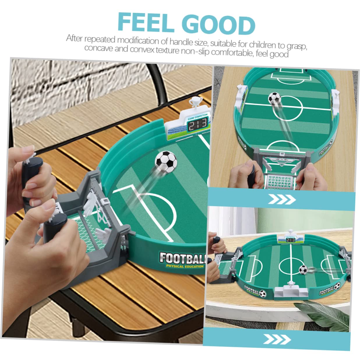 Toddmomy Interactive Football Table Game Desk Soccer for Boys and Girls Adults Desktop Soccer Toy