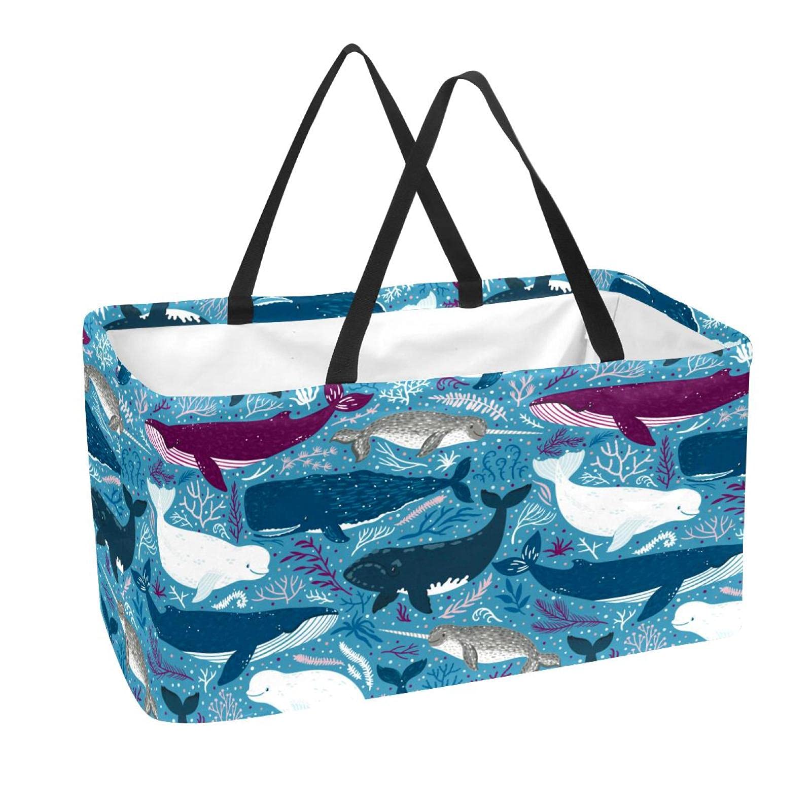 Panier d'épicerie réutilisable grand cabas de course rigide et durable