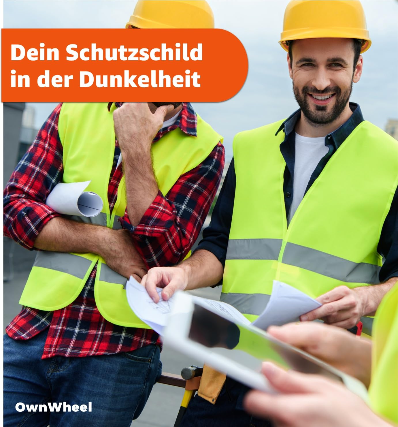 20er Sicherheitsweste Auto ISO20471 2024: Neongelb - reflektierende Warnwesten für PKW & LKW - Notfall & Pannenwesten