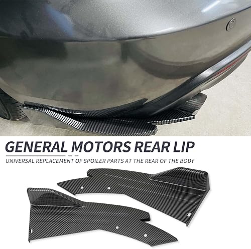 Miniatura 7 de JMTBNO Difusor de labios para parachoques trasero, color negro brillante, compatible con Subaru Impreza WRX STI Infiniti G37 Q50 Q60 Q70 Mazda 2 3 5