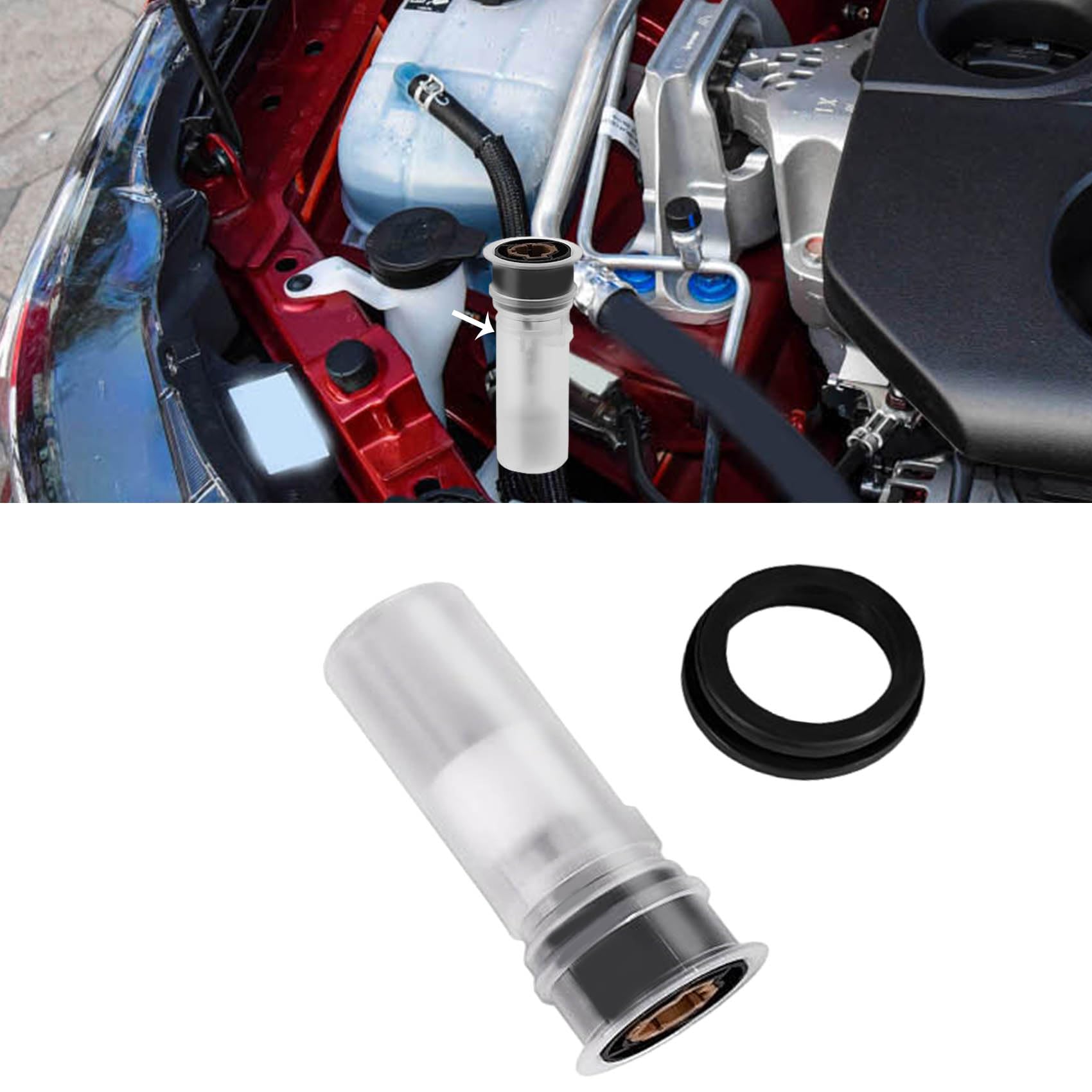 Windshield Washer Fluid Level Sensor, OEM 289111E400 2502-306621, Wiper Washer Fluid Sensor Replacement Compatible with Most Cars, Trucks, SUVs and More
