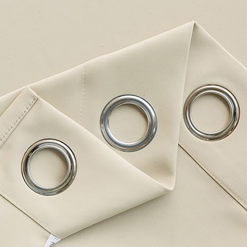 Miniatura 9 de MANGATA CASA Cortinas opacas con cielo nocturno, 2 paneles para habitación de los niños, cortinas de dormitorio con ojales y estrellas estampadas