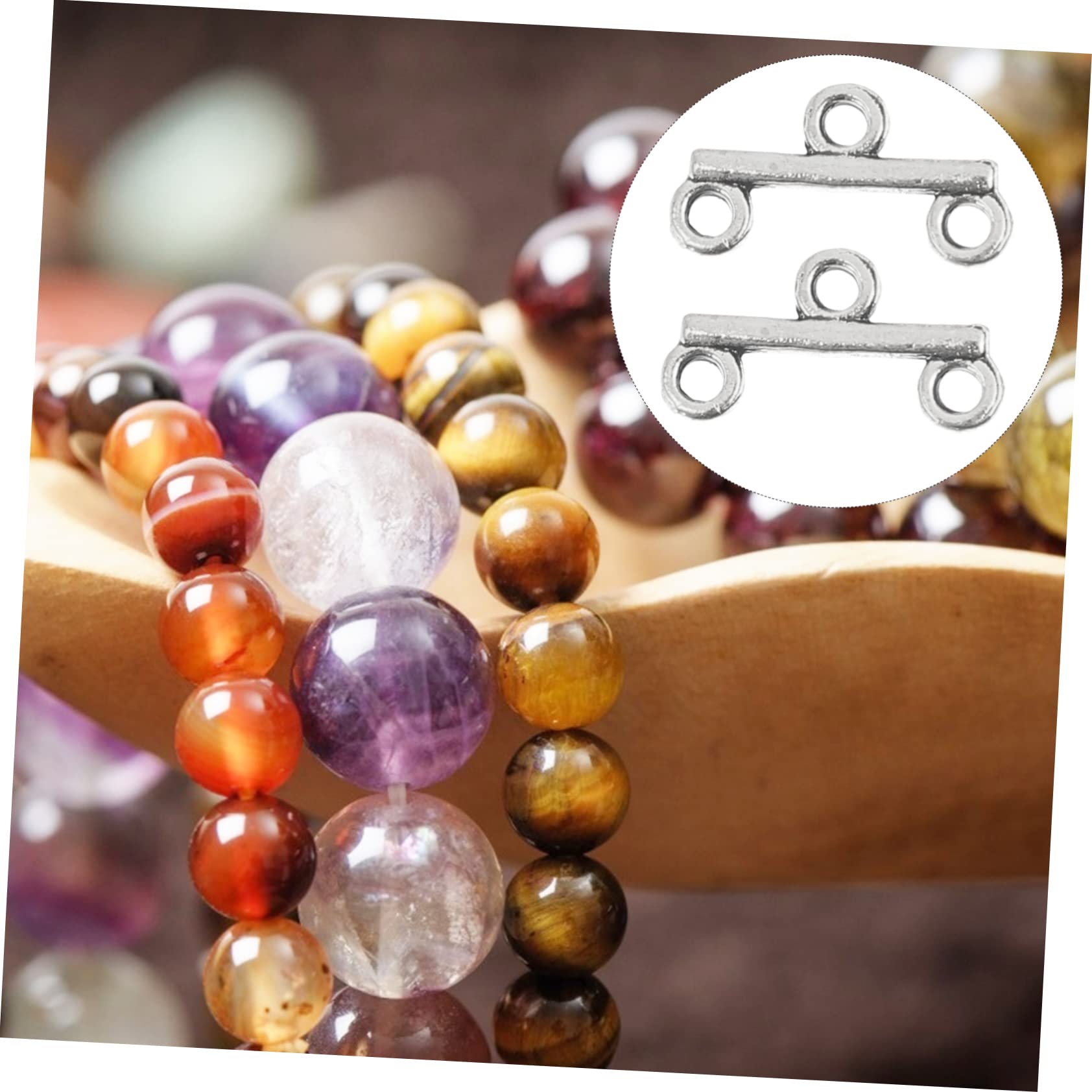 Operitacx 300pezzi Chiusure Per Bracciali e Collane Accessori Per Creazioni Fai Da Te Di Gioielli Connettori Resistenti Per Handmade Jewelry