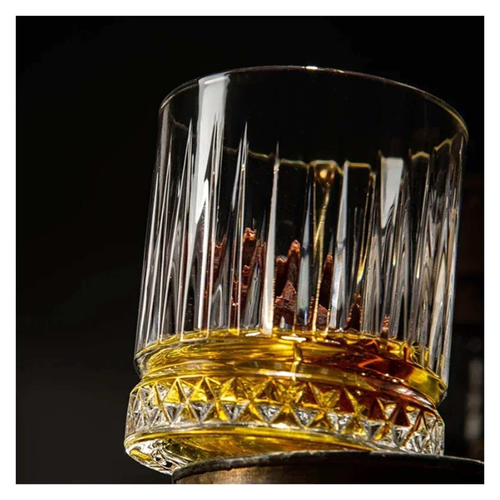Kristallgläser Trinkflasche, transparentes Glas, Whiskybecher, kreativer ausländischer Weinglas, Bierbecher, Trinkgeschirr, Brandy-Glas, Barbecher(460ml)