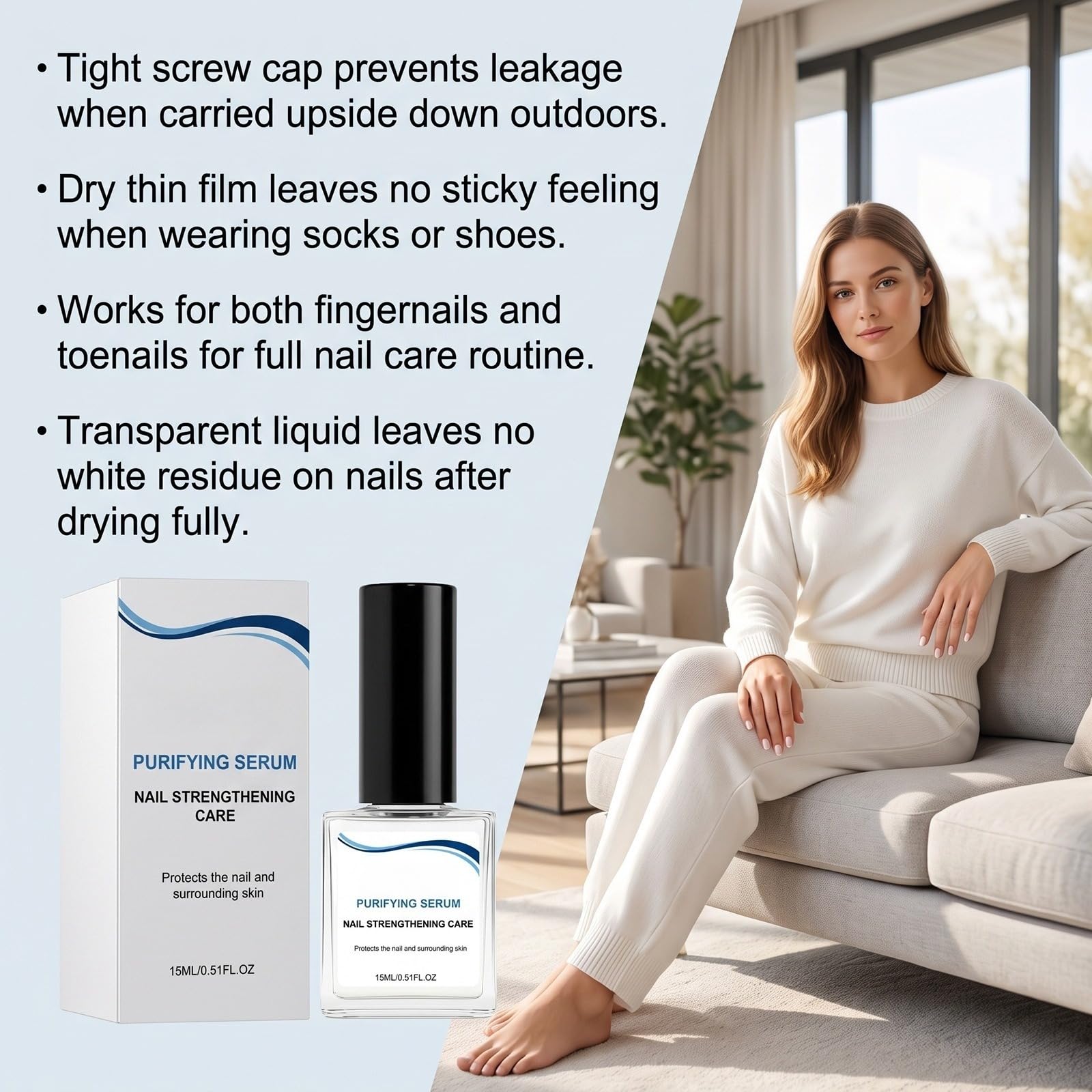 Smooth Base Nail Repair and Protection Extra Strong Hardener Nail Growth Serum
