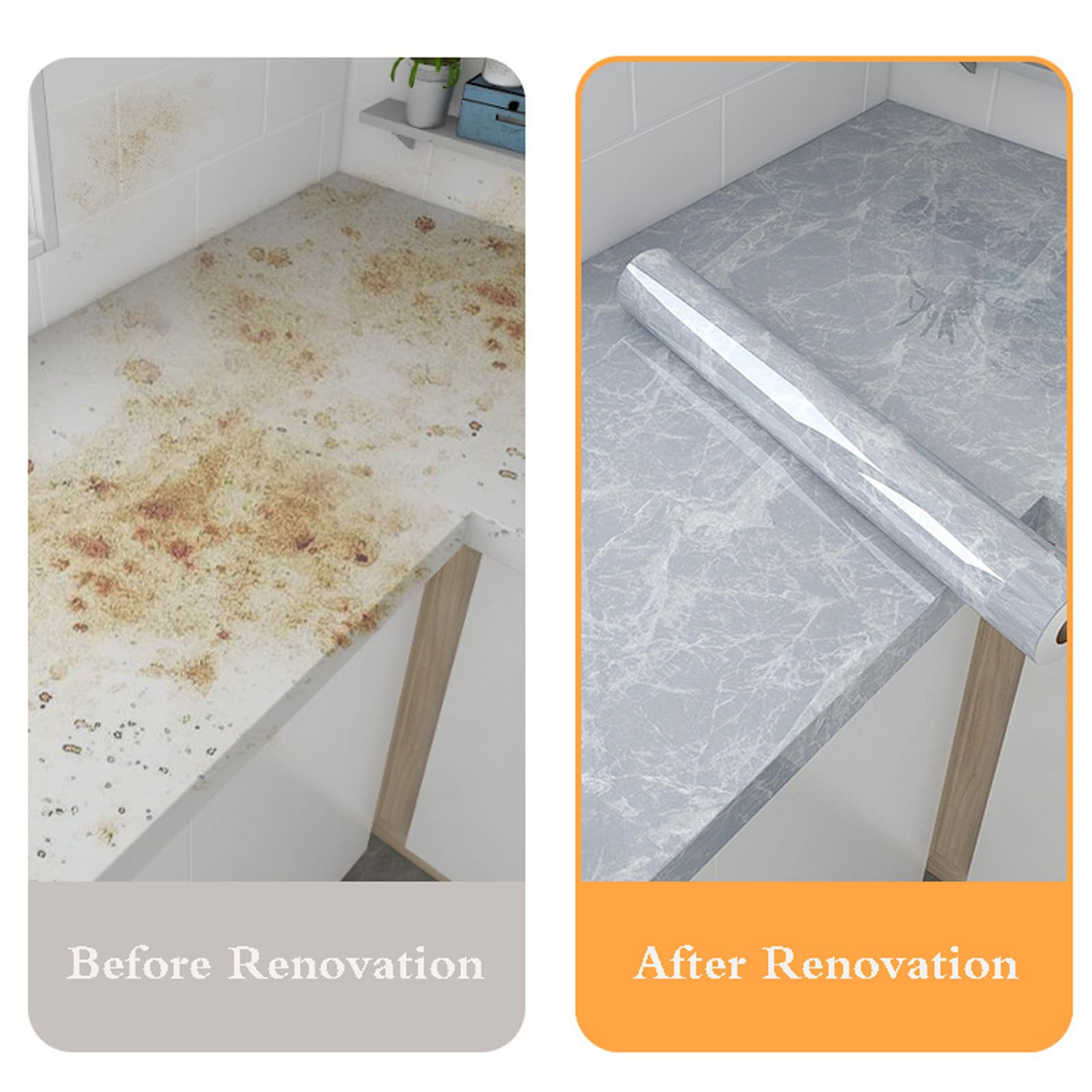 Papel Pintado Autoadhesivo,Azulejos Adhesivos Cocina,CalcomaníAs De Azulejos De MáRmol,Cocina Papel Pintado Marmol,Forrar Rollo LáMinas,Impermeable,para Escritorio Cocina Encimera