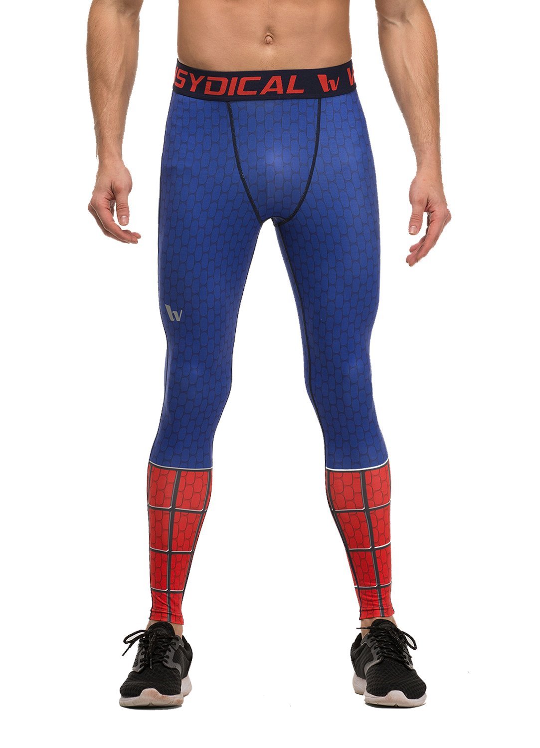 Fringoo Men's A Spider ® Compression Tights Workout Base Layer Training Running Leggings Gym Pants (Medium, )