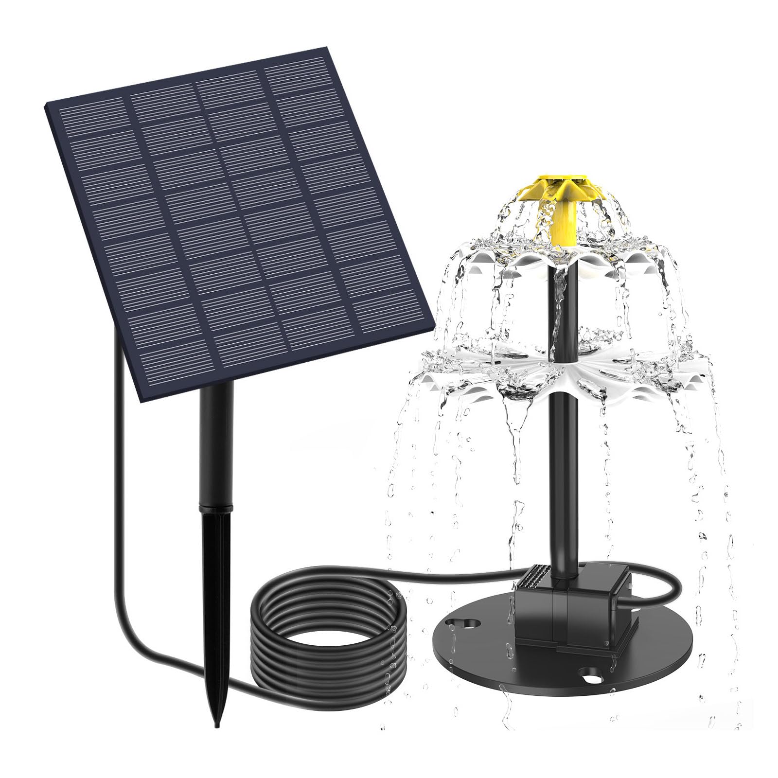 Xinsheinelry 2.5W Automatic Solars Fountains Pumps For Bird Baths Wildlife Friendly Water Feature Easy Setups Garden Decoration Solars Pumps With Regulable Sprays