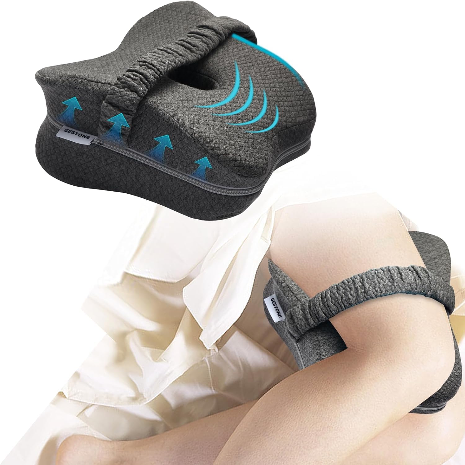 Almohada de rodilla para dormir de lado, almohada de pierna para dormir de lado