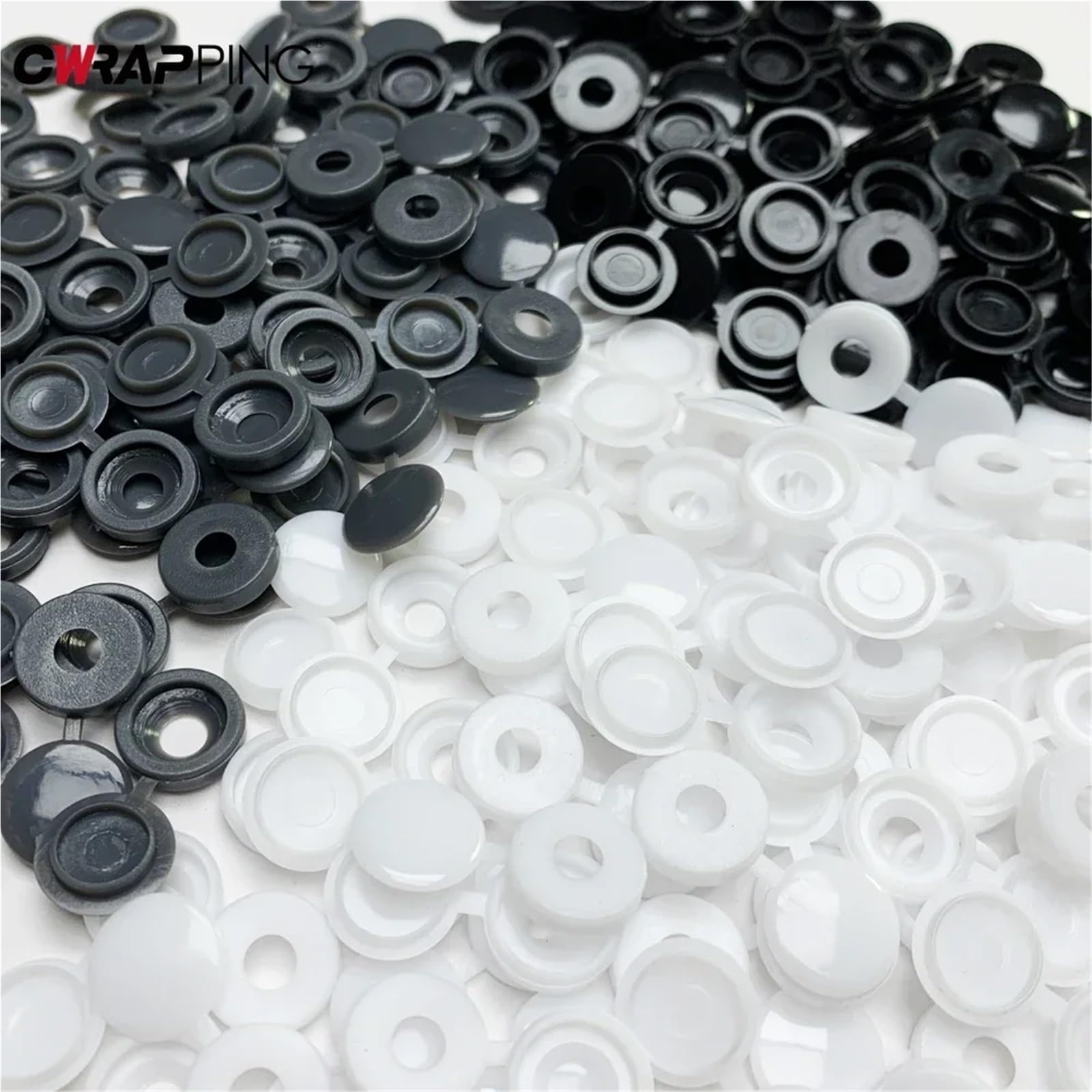 Plastikowe zaślepki na śruby zawiasach | Wielokolorowe 1000 szt. Plastikowe zaślepki na śruby na zawiasach do mebli i dekoracji samochodowych ion(Dark Gray)