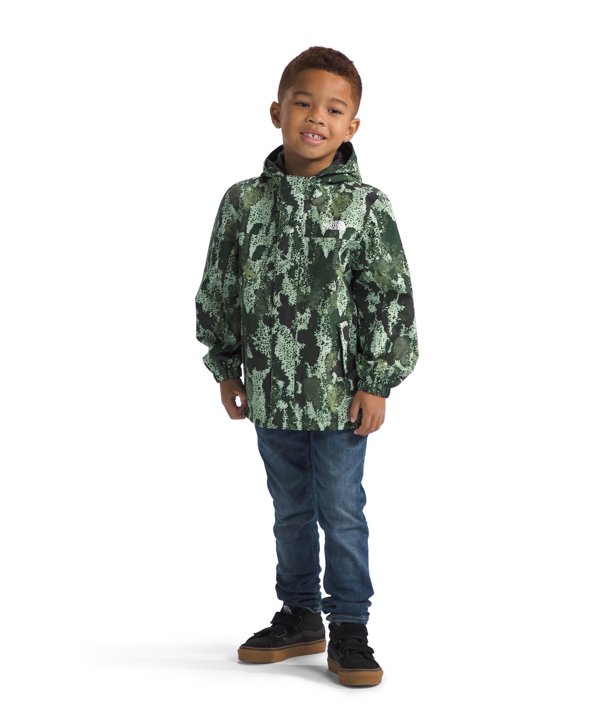 THE NORTH FACE Kids' Antora Rain Jacket | Waterproof, Breathable, 3-piece Hood, Secure Zip Hand Pocket