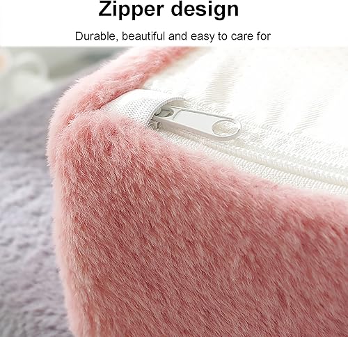 Miniatura 5 de ZZenSmot Cojín de asiento moderno, cojín cuadrado de felpa antideslizante para silla, cómodo y suave, funda lavable, de espuma viscoelástica de