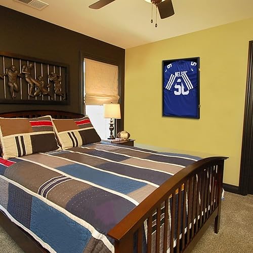 Miniatura 5 de VERANI Paquete de 2 vitrinas con marco de jersey, marco de exhibición de jersey, caja de sombra de jersey con 98% de protección UV, acrílico para