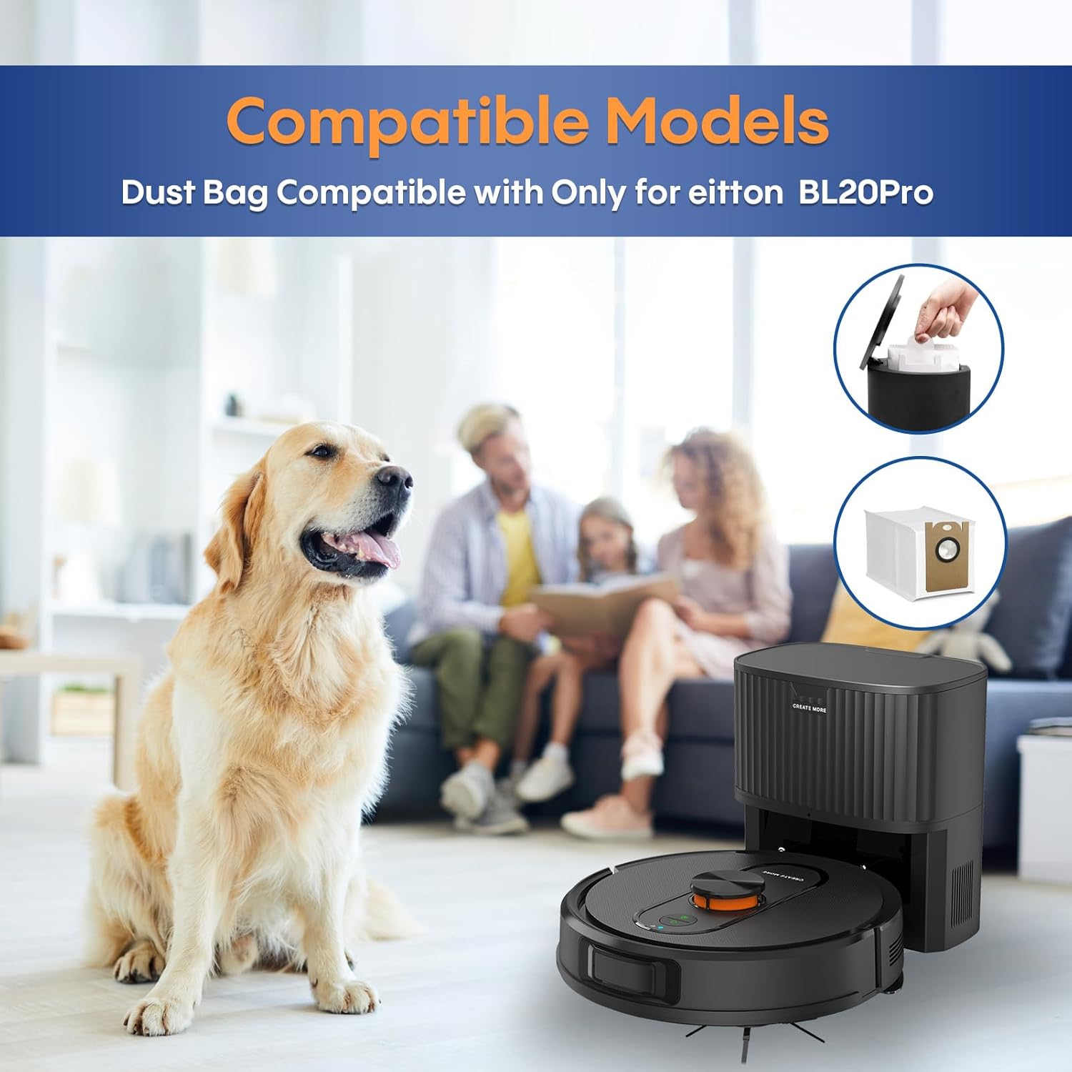 8Pack Dust Bags Compatible with BL20Pro