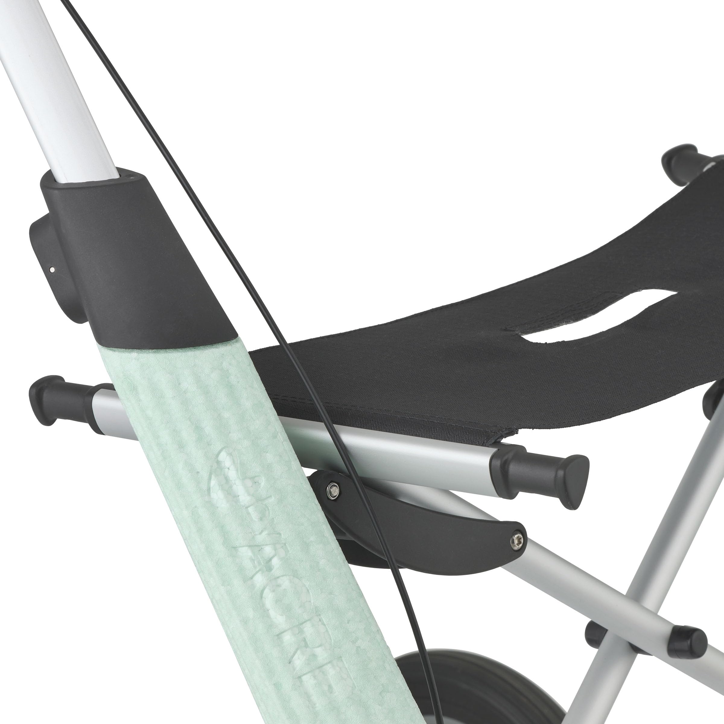 byACRE Nordic Pioneer - Andador de aluminio versátil y ligero - Solo 5,9 kg / para interior y exterior / Fácil de plegar con asiento integrado (Verde Glaciar)