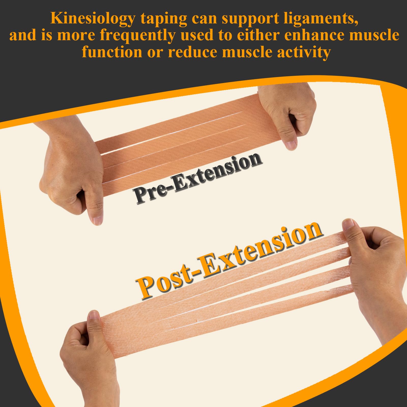 30 Stück elastisches Sporttape, Sporttherapie-Muskelband, Beinbandage gegen schlaffe Haut, vorgeschnittenes Kinesiologie-Fächerband, Ödemstreifen, elastische Fächerschnitte zur Unterstützung bei Schwe