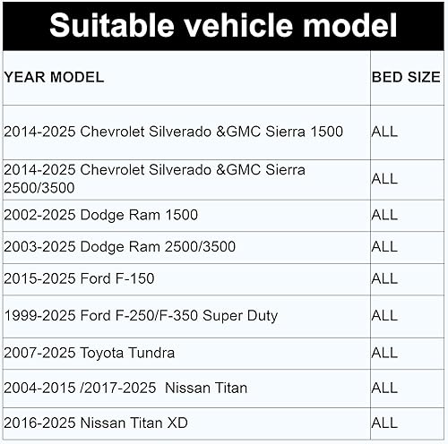 Miniatura 8 de Barra antivuelco para camioneta de tamaño completo, barra de rodillo ajustable deportiva compatible con Tundra, Ford Serie F, Ram 150025003500,