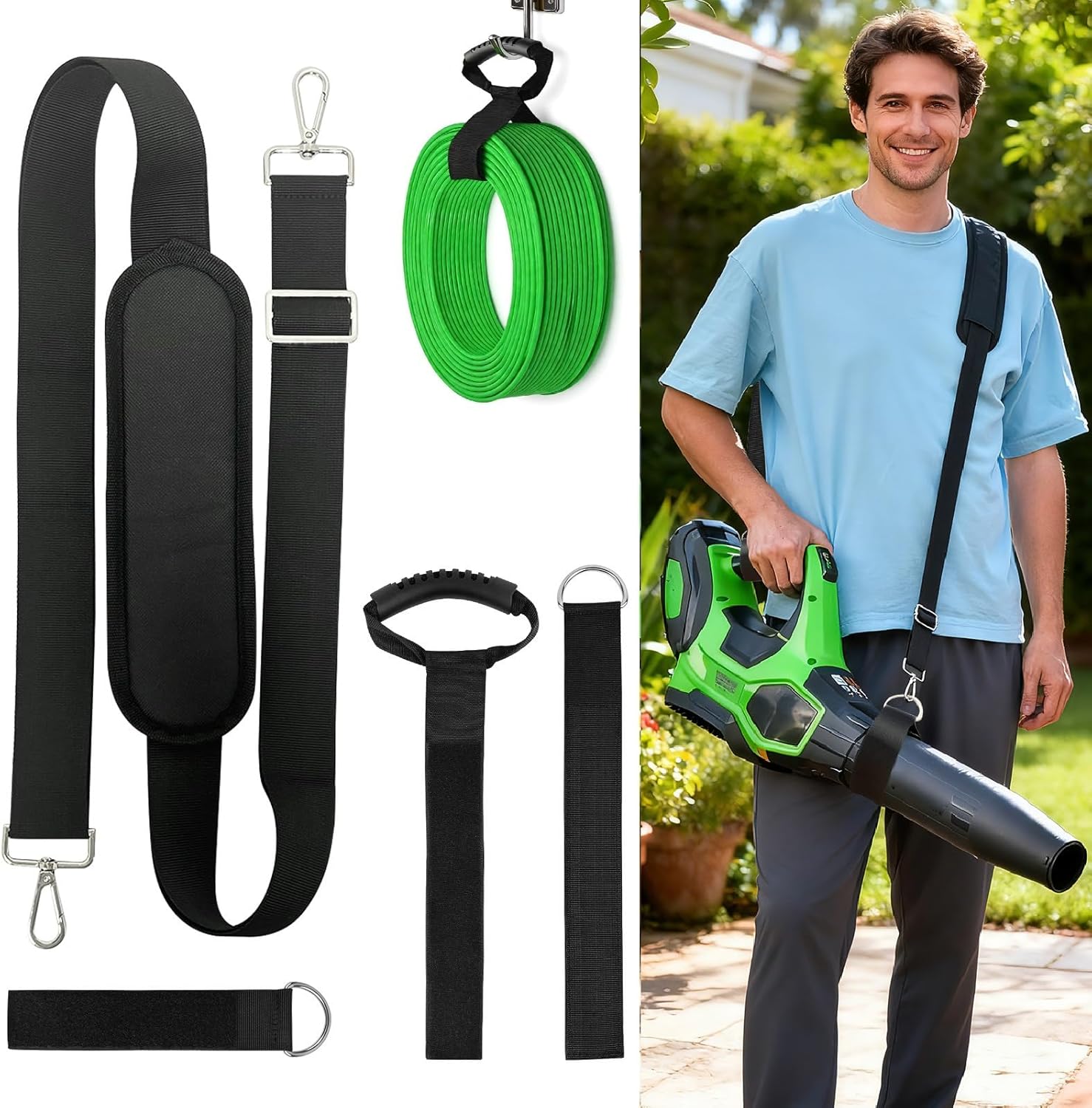 seektik Universal Leaf Blower Shoulder Strap Review: Fits EGO, DeWalt, Worx for Fatigue-Free Yard Work