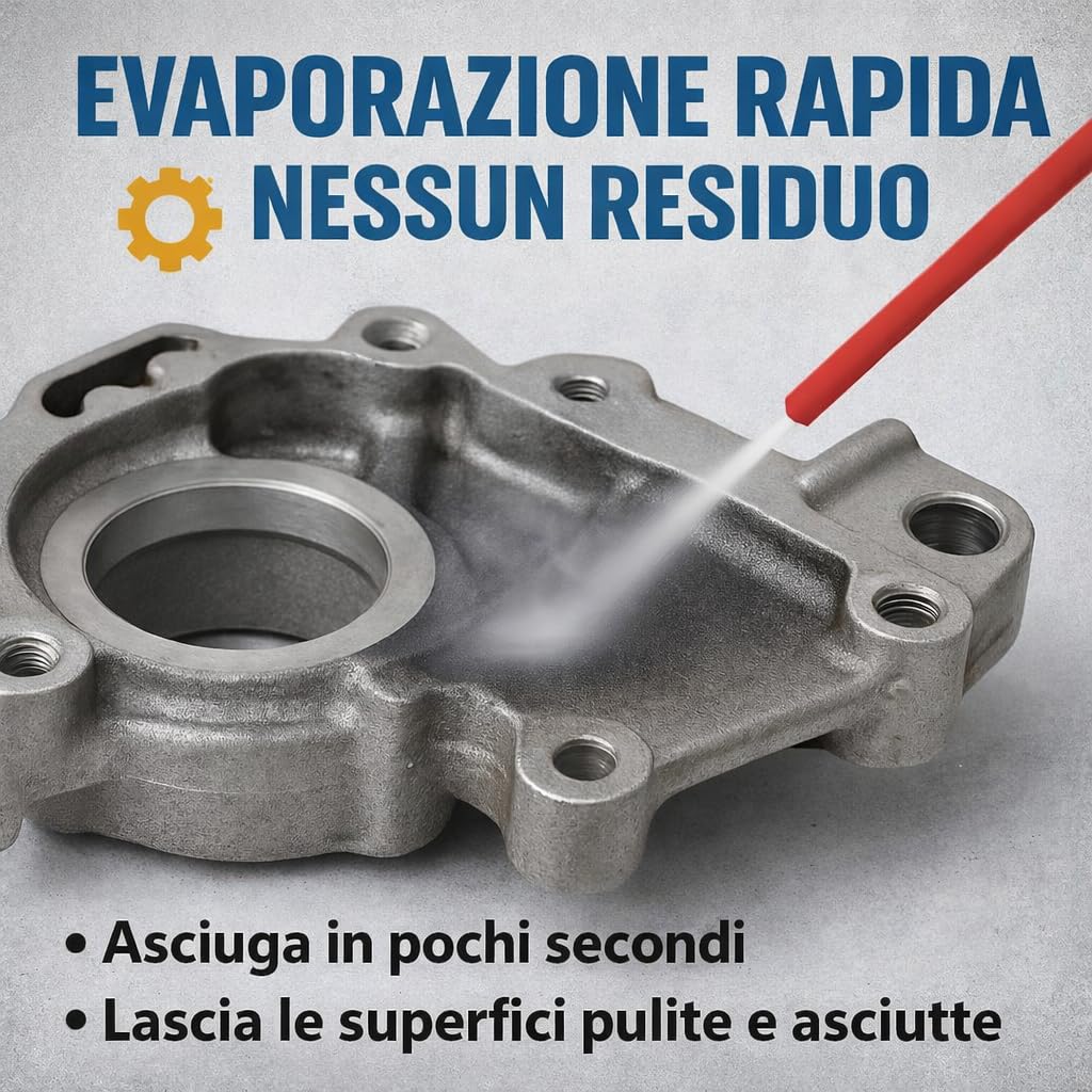 GiDeli Detergente per freni, 4 taniche da 5 l, per auto, moto e bicicletta, rimuove olio, grasso, polvere dei freni, residui di colla, sgrassante da officina, asciugatura rapida, senza lasciare