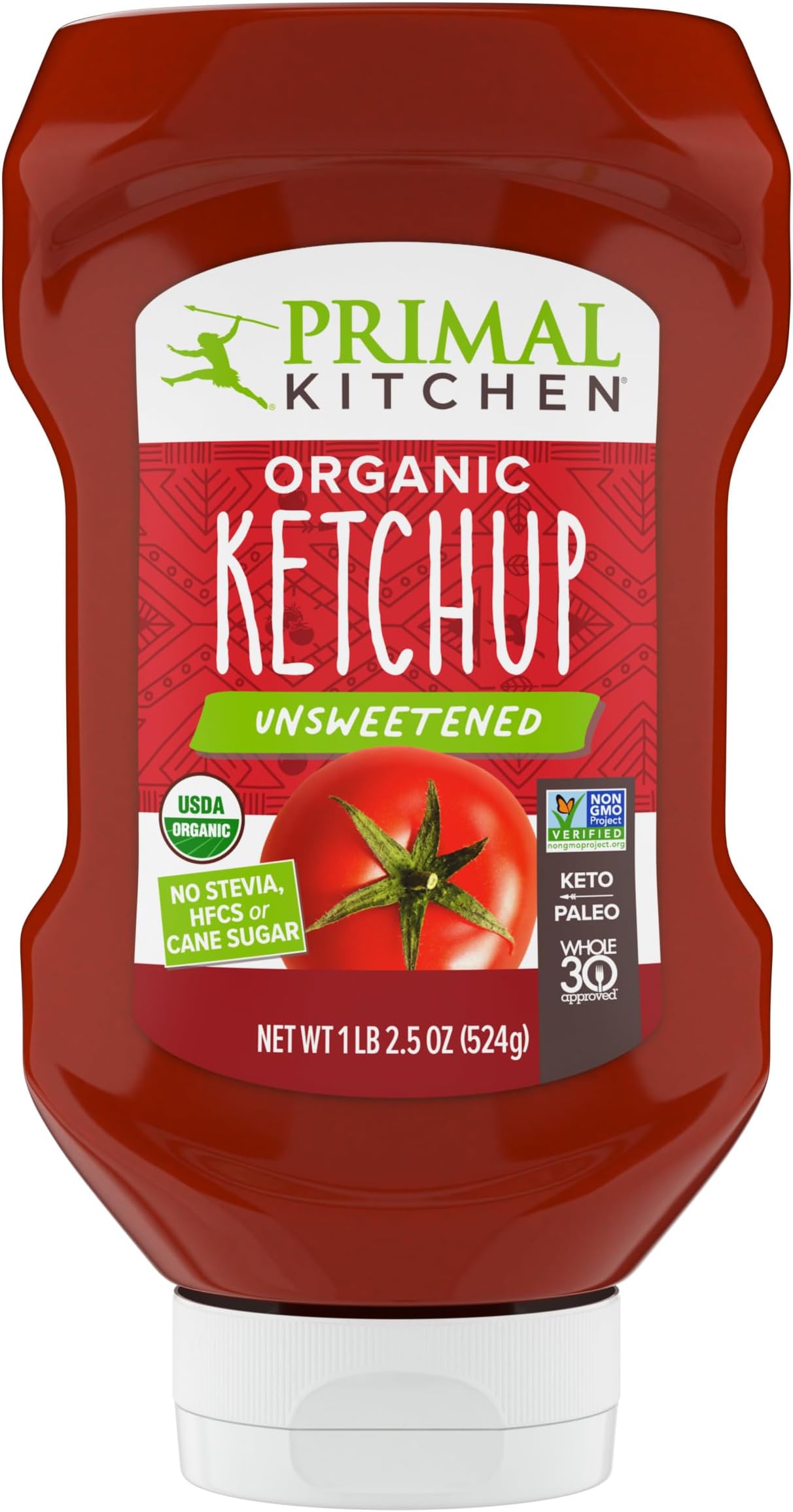 Primal Kitchen Organic Unsweetened Squeeze Ketchup, 18.5 OZ