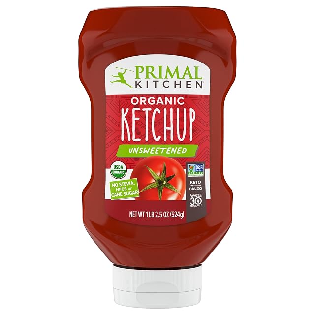 Primal Kitchen Ketchup sin azúcar, 18.5 onzas