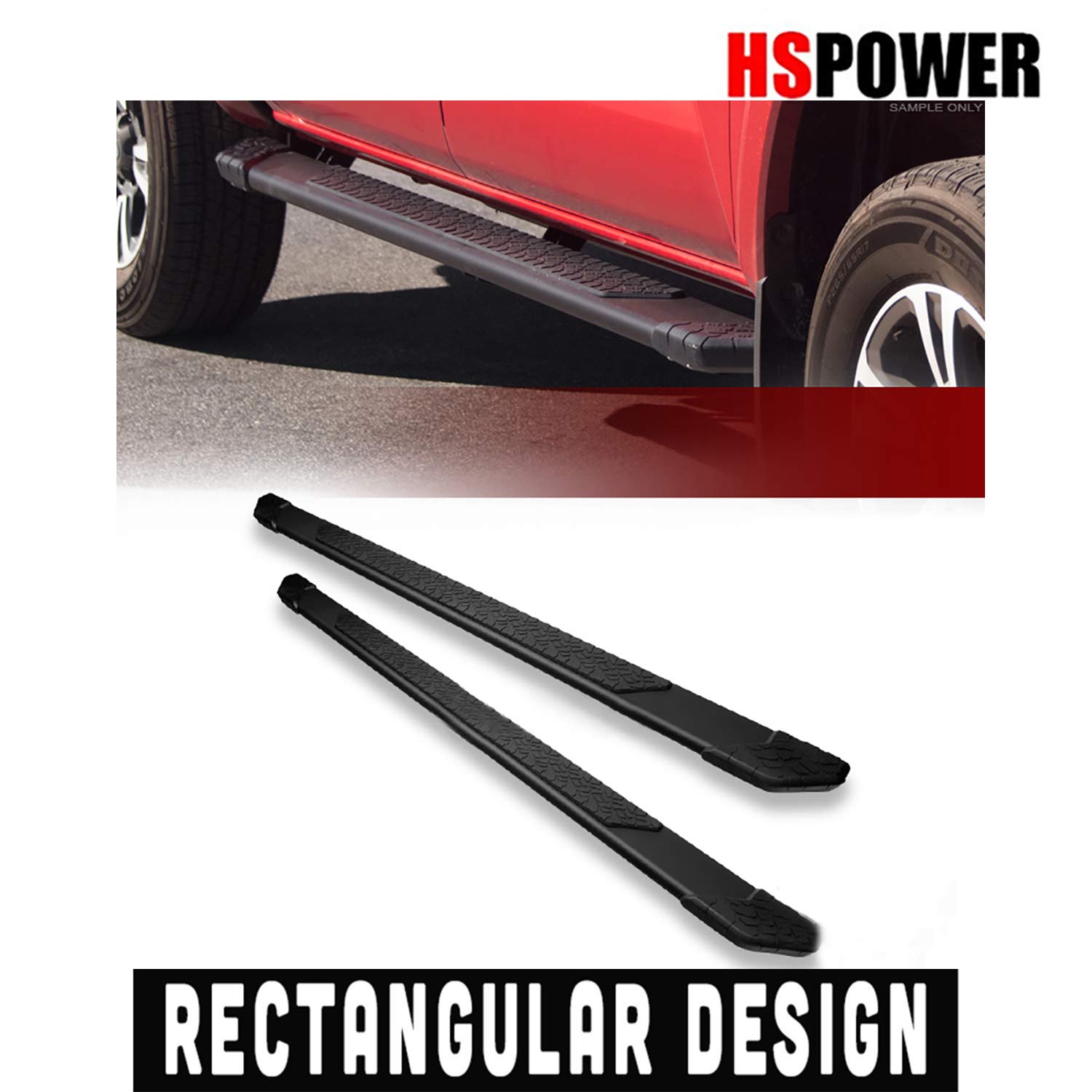 Buy HS Power 5" Aluminum Matte Black TI Running Boards 20072018 for