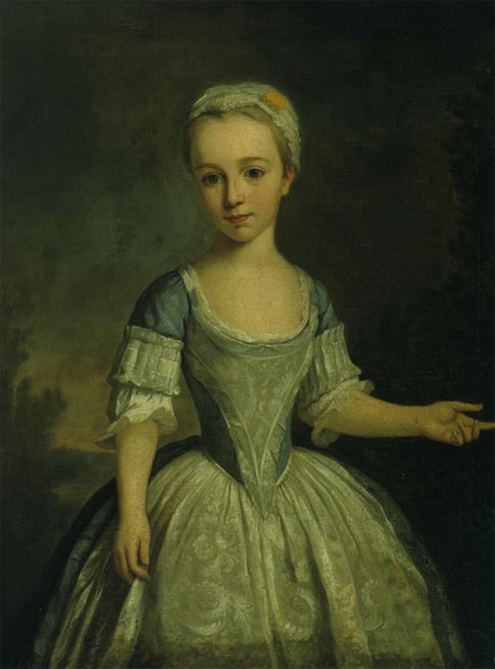 SERENDIPITP Abstract Painting Mural Print Picture Wall Decor Painting Portrait of a Young Girl by Bartholomew Dandridge Vintage Wall Artwork for Home Decor 60x90cm