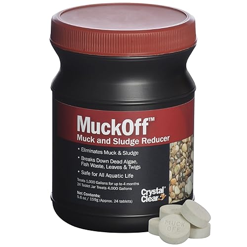 CrystalClear MuckOff removedor de maculado natural de estanque limpia y limpia los lodos tabletas de bacterias y enzimas fáciles de usar seguro para CrystalClear MuckOff removedor de maculado natural de estanque limpia y limpia los lodos tabletas de bacterias y enzimas fáciles de usar seguro para