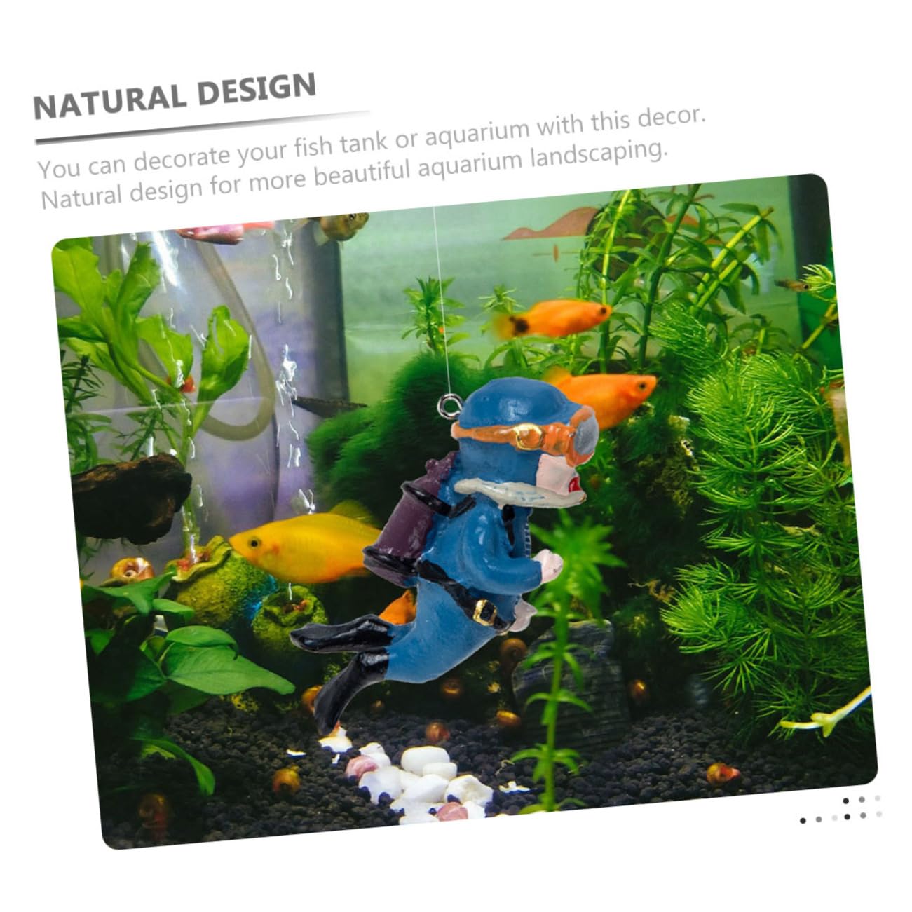 GLEAVI 4 Set Decorazione Acquario Decorazione Dell'acquario in Miniatura Subacqueo Grasso d'Acqua Dolce Accessorio per Acquario Ornamento per Acquario Domestico 2 Pezzi * 4